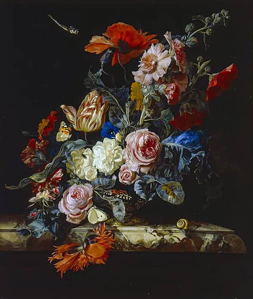 A Vase of Flowers by Willem van Aelst | Oil Painting Reproduction