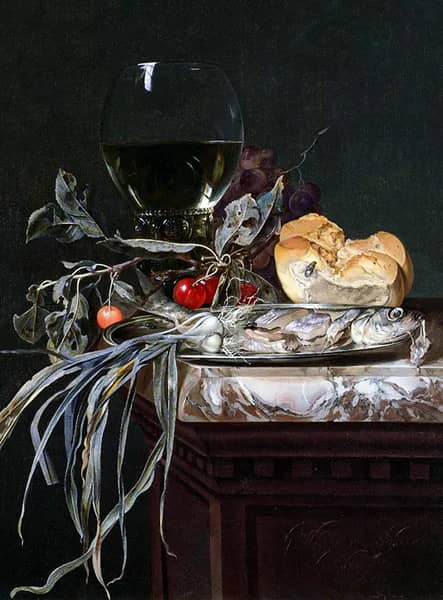 Still Life with Fish Platter | Oil Painting Reproduction