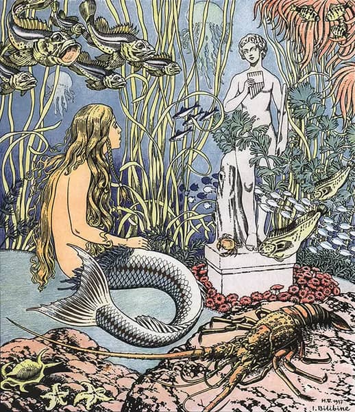 The Little Mermaid by Ivan Bilibin | Oil Painting Reproduction