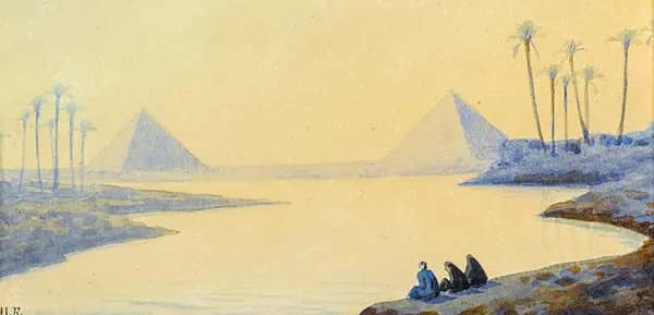 View of the Nile, 1924 by Ivan Bilibin | Oil Painting Reproduction