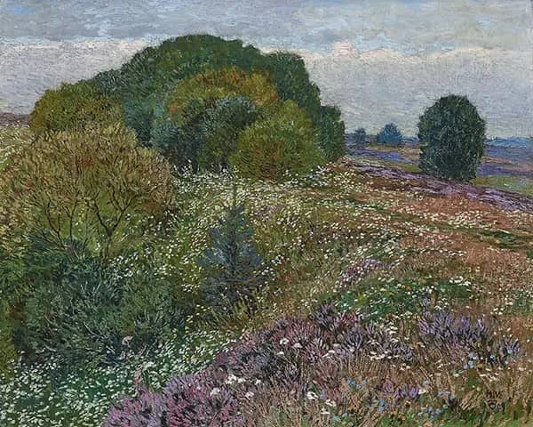 Edge of the Heath by Heinrich Vogeler | Oil Painting Reproduction