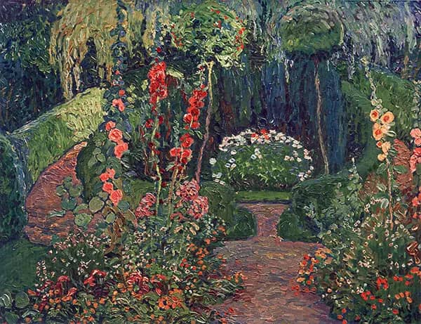 Summer Garden, 1913 by Heinrich Vogeler | Oil Painting Reproduction