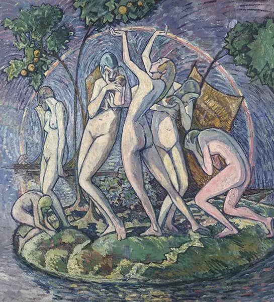 The Island of Peace, 1918 by Heinrich Vogeler | Oil Painting Reproduction