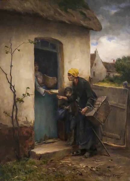 Charity, 1924 by Georges Laugee | Oil Painting Reproduction