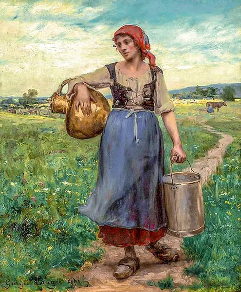 Returning from the Fields, 1892 | Oil Painting Reproduction