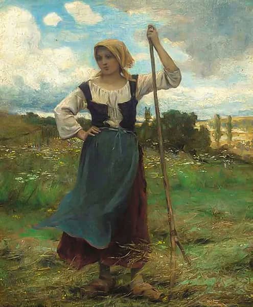 The Young Harvester, 1890 by Georges Laugee | Oil Painting Reproduction