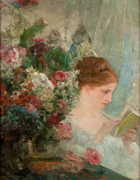 Woman Reading by Marie Bracquemond | Oil Painting Reproduction