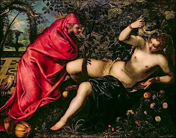 Angelica and the Hermit by Tintoretto | Oil Painting Reproduction