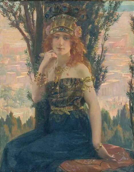 Helen of Troy by Gaston Bussiere | Oil Painting Reproduction