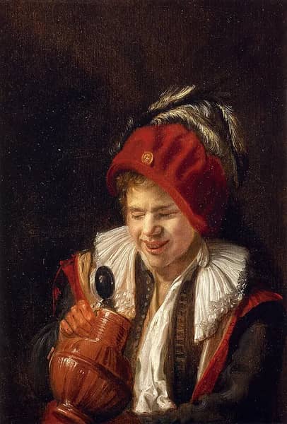 A Youth with a Jug, 1633 by Judith Leyster | Oil Painting Reproduction