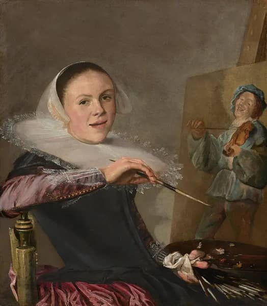 Self-portrait, 1630 by Judith Leyster | Oil Painting Reproduction