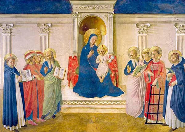 Madonna and Child with Saints by Fra Angelico | Oil Painting Reproduction