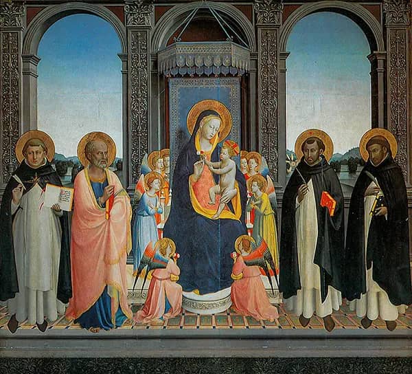 San Domenico Altarpiece by Fra Angelico | Oil Painting Reproduction