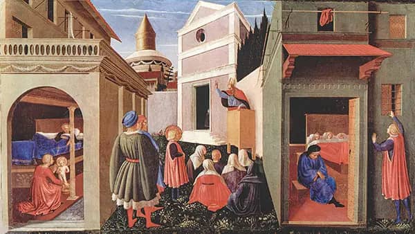 Story of Saint Nicholas by Fra Angelico | Oil Painting Reproduction