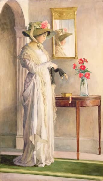 A Moments Reflection, 1909 | Oil Painting Reproduction