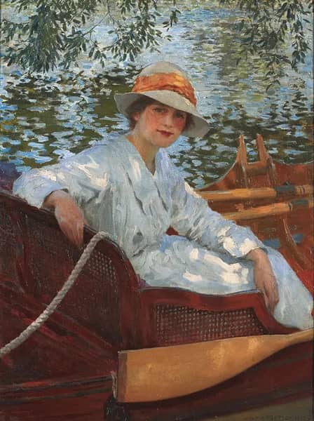 A Summers Row, 1917 by William Henry Margetson | Oil Painting Reproduction
