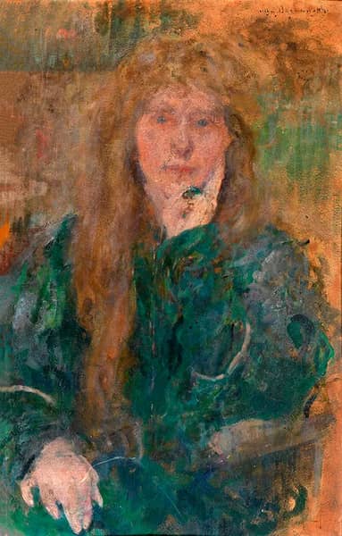 Natalie Barney, 1900 by Olga Boznanska | Oil Painting Reproduction