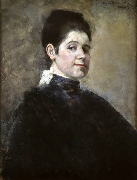 Self-portrait, 1888 by Olga Boznanska | Oil Painting Reproduction