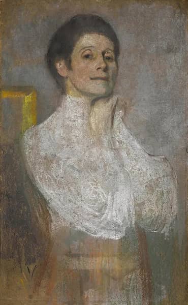 Self-portrait, 1906 by Olga Boznanska | Oil Painting Reproduction
