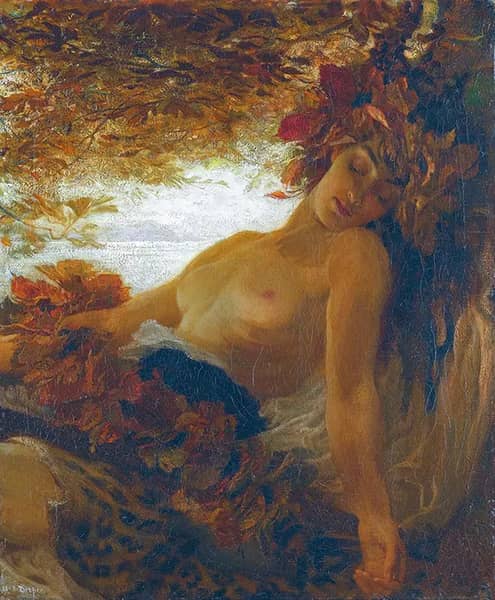 Autumn by Herbert James Draper | Oil Painting Reproduction