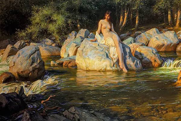 The Kelpie by Herbert James Draper | Oil Painting Reproduction