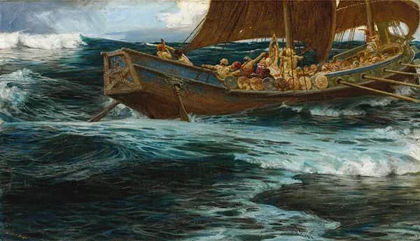 Wrath of the Sea God by Herbert James Draper | Oil Painting Reproduction