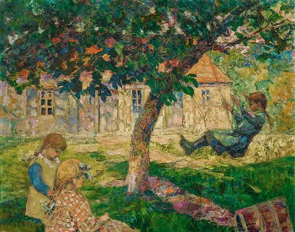 Farm in Normandy by Victor Charreton | Oil Painting Reproduction