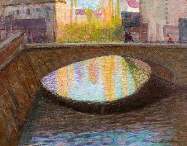 Light Effect Bruges by Victor Charreton | Oil Painting Reproduction