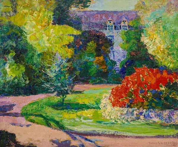 The Castle Garden by Victor Charreton | Oil Painting Reproduction