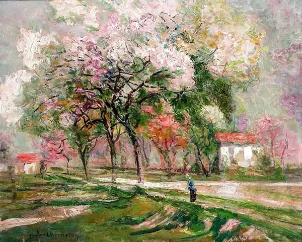 Two Houses in the Countryside | Oil Painting Reproduction