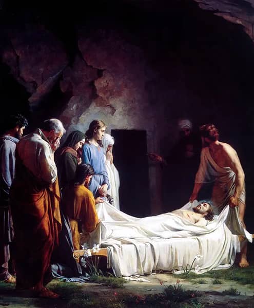 Burial of Christ by Carl Bloch | Oil Painting Reproduction