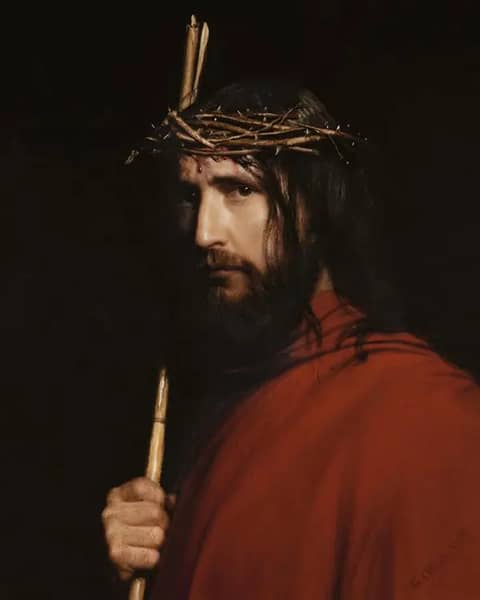 Christand Thorns by Carl Bloch | Oil Painting Reproduction