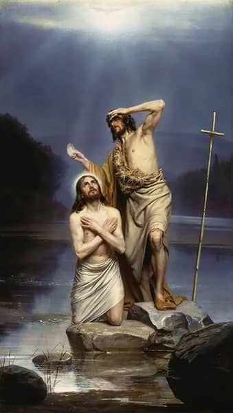 The Baptism of Christ by Carl Bloch | Oil Painting Reproduction