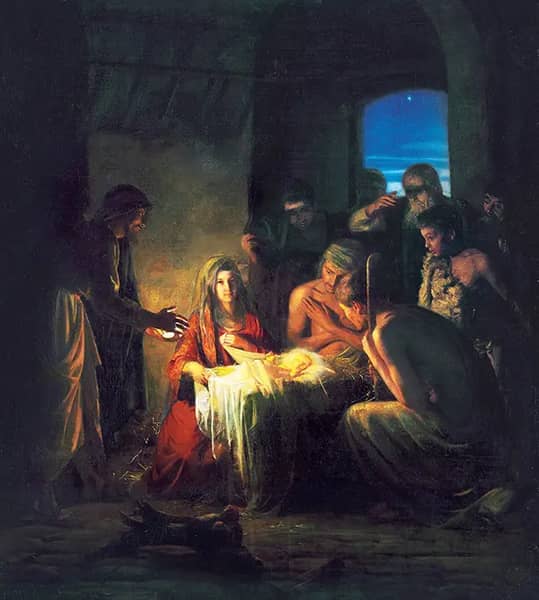 The Birth of Christ by Carl Bloch | Oil Painting Reproduction