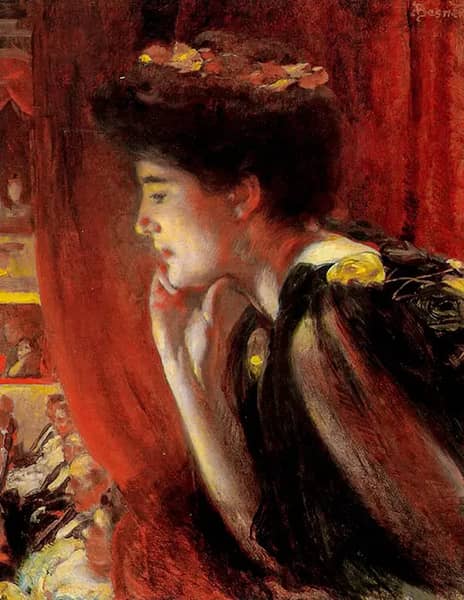 At the Opera by Paul Albert Besnard | Oil Painting Reproduction