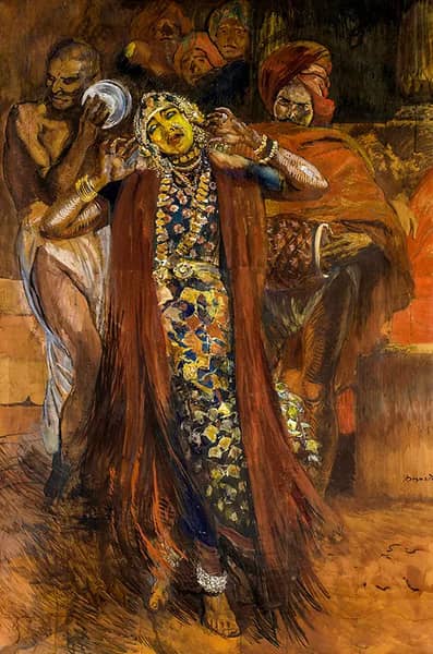 Hindu Dancer or the Dancer with the Yellow Mask, 1911 | Oil Painting Reproduction