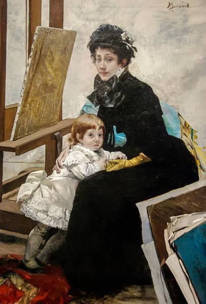 Madeleine Lerolle and Her Daughter Yvonne | Oil Painting Reproduction