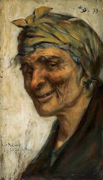 Old Woman by Paul Albert Besnard | Oil Painting Reproduction
