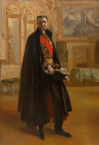 Portrait of Camille Barrere at the Farnese Palace, 1906 | Oil Painting Reproduction