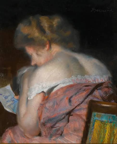 The Letter by Paul Albert Besnard | Oil Painting Reproduction