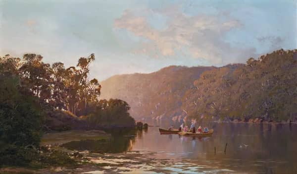 An Autumn Sunset Lane Cove River, c1910 | Oil Painting Reproduction