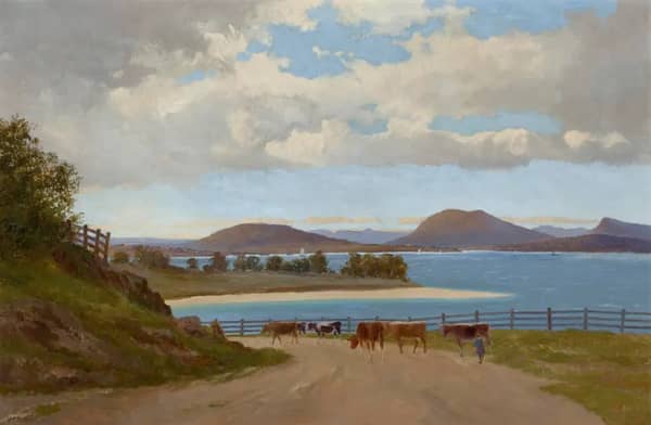 The Derwent River from Brown's River Road, c1890 | Oil Painting Reproduction