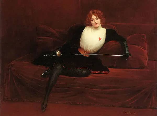 Lescrimeuse the Swordswoman by Jean Beraud | Oil Painting Reproduction