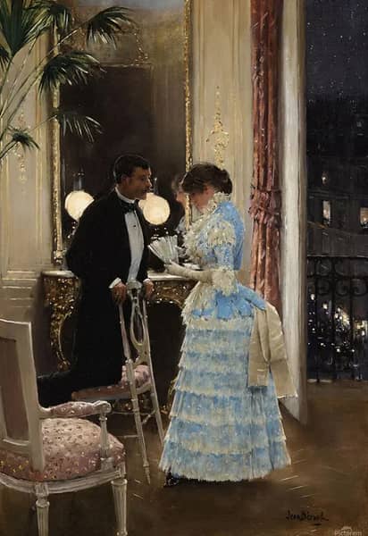 The Conversation by Jean Beraud | Oil Painting Reproduction