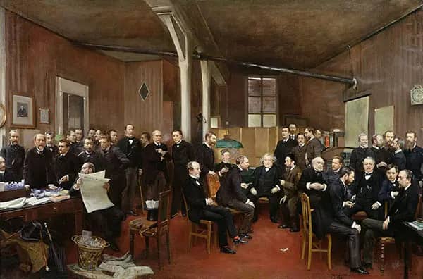 The Journal of Debates, 1889 by Jean Beraud | Oil Painting Reproduction