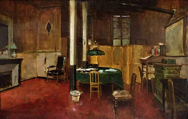 The Newsroom of Hansard, 1889 by Jean Beraud | Oil Painting Reproduction