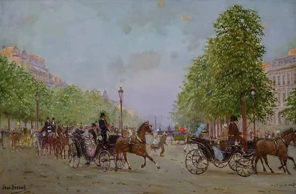 The Promenade on the Champs Elysees | Oil Painting Reproduction