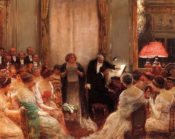 The Private Concert 1911 by Jean Beraud | Oil Painting Reproduction