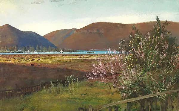 The Afterglow Foulweather Reach Hawkesbury River New South Wales, 1884 | Oil Painting Reproduction