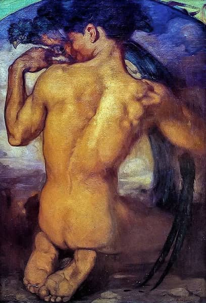 The Quetzal by Saturnino Herran | Oil Painting Reproduction